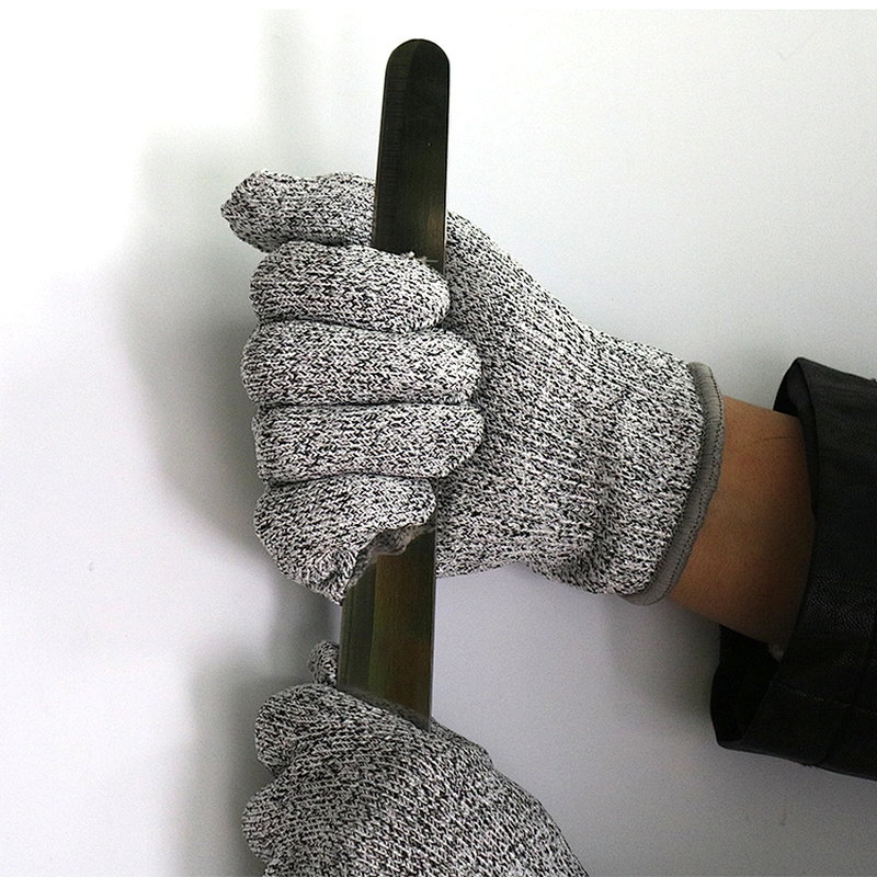 Protective Hppe Safety Working Hand Gray Kids Anti Level 5 Cut Resistant Gloves