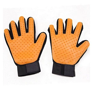 Deshedding Brush Massage Tool Horse Cat Dog Pet Grooming Glove Pet Hair Remover Glove