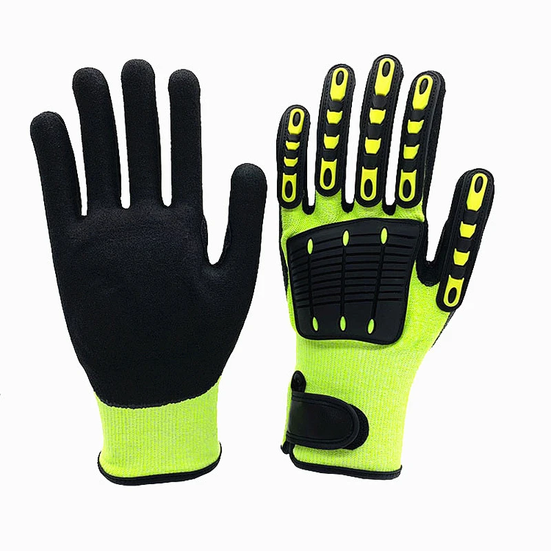 High Dexterity Shock Absorbing HR Cut Glove Anti Impact Glove with CE Approval