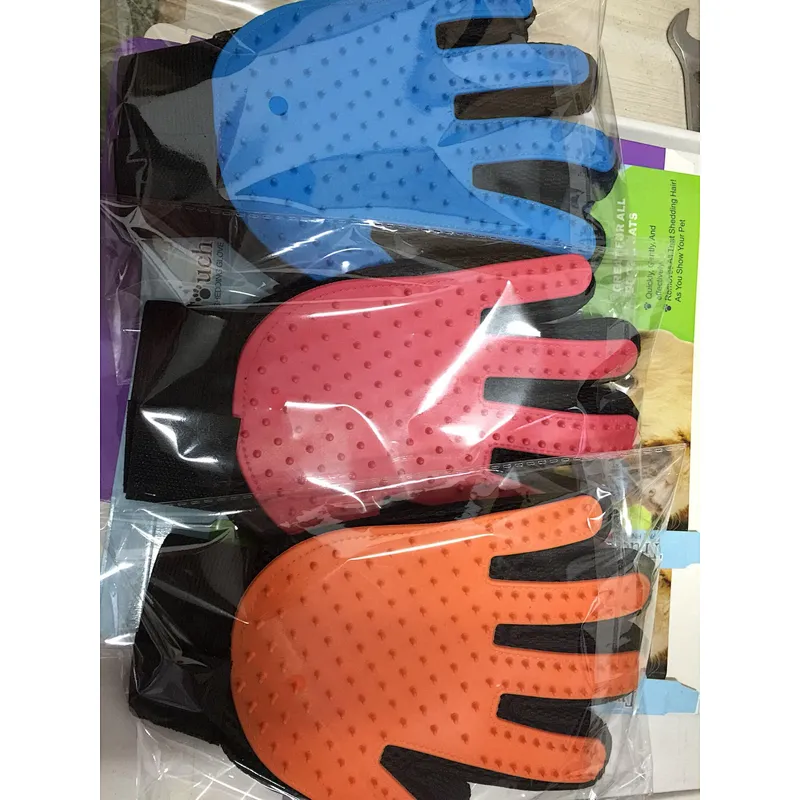 Pet Grooming And Cleaning Gloves Gift Set Premium Animals Deshedding Gloves Pet Hair Remover Mitts For Dogs Cats Rabbits Horses