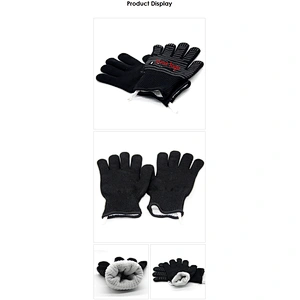 Barbecue Oven Gloves Set Heat Resistant Gloves  Kitchen Oven Gloves