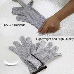 Food Grade Level 5 Cut Resistant Work Gloves Anti Cut Fish Handling Safety Guantes Anticorte For Construction Wood Carving