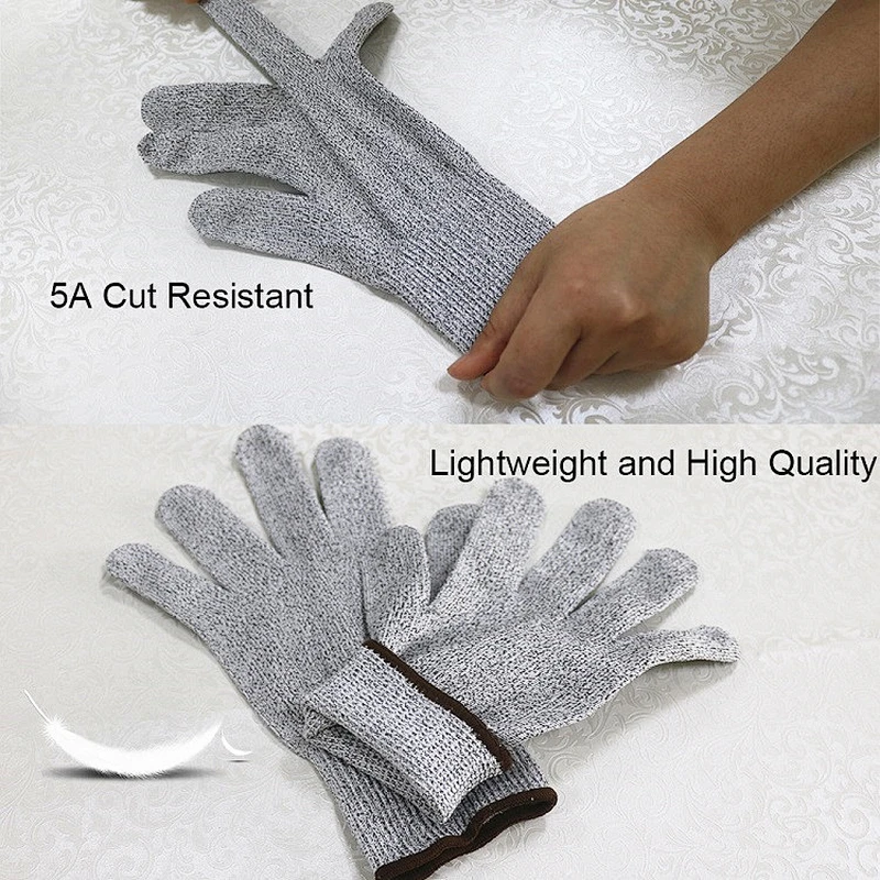Food Grade Level 5 Cut Resistant Work Gloves Anti Cut Fish Handling Safety Guantes Anticorte For Construction Wood Carving
