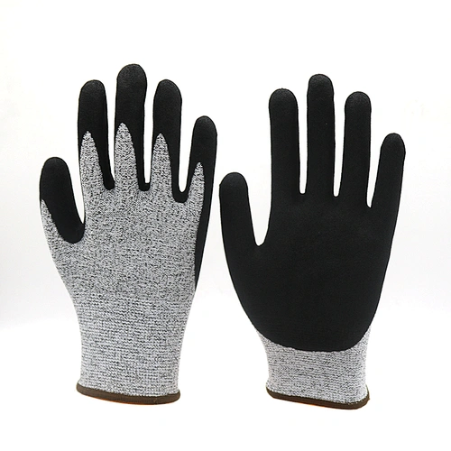 Oilfield China Nitrile Coated Cut Resistance Work Gloves Construction