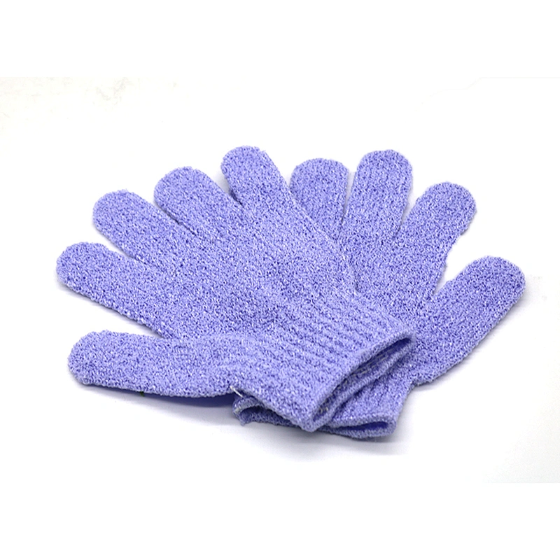 High quality Nylon Exfoliating Bathing Gloves  massage shower gloves for promotion in 2019