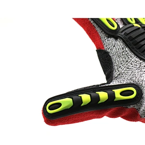 TPR Oilfield Safety Work Construction Industrial Protective Mechanical Glove Anti Cut Resistant Impact Mechanic Gloves