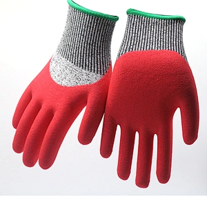 CE Level 5 Anti-cut Gloves Cut Resistant Gloves Nitrile Gloves