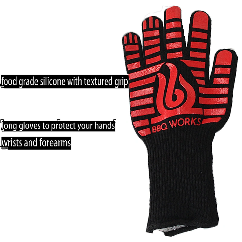 BBQ Cooking Glove 932F Extreme Heat Resistant Cooking Grilling Baking Oven Gloves