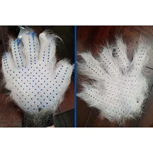Pet Gentle Deshedding Brush Gloves Efficient Cat Hair Remover Mitts Dog Grooming Cleaning Glove With Enhanced Five Finger Design