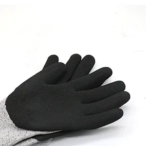 Sandy Nitrile Coated Anti Cut Heavy Metal Manufacturing Work Gloves Abrasion Resistant Handing Glass Hand Protection Gloves