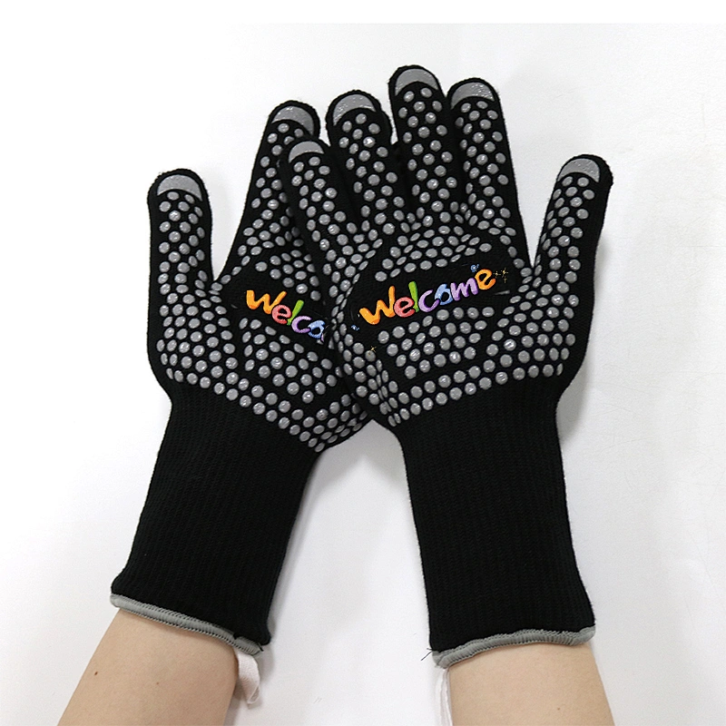 BBQ Silicone Oven Gloves Heat Resistanc Kitchen Oven Gloves Oven