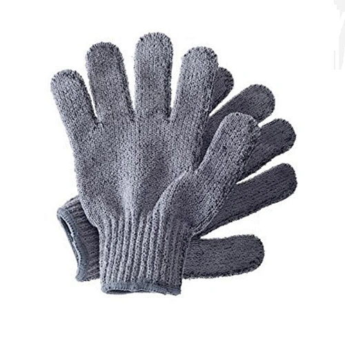 Exfoliating Carbonized Bamboo Bath Gloves Shower Mitt Loofah One Size
