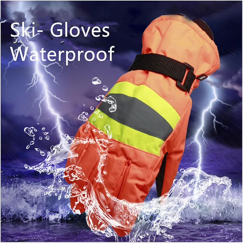 Winter Windproof Waterproof Outdoor Sports Heated Motorcycle Ski Snowboard Gloves