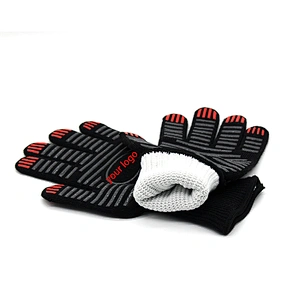 932F( 500C) High Temperature Heat Resistant BBQ Grill kitchen Gloves with EN407 Certified for cooking