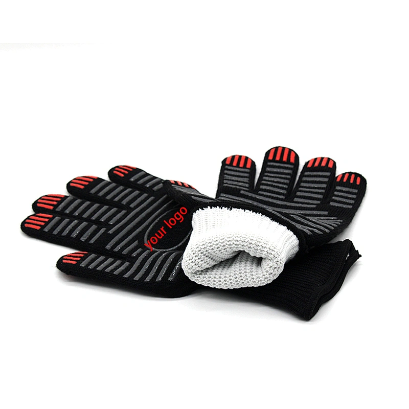 932F( 500C) High Temperature Heat Resistant BBQ Grill kitchen Gloves with EN407 Certified for cooking
