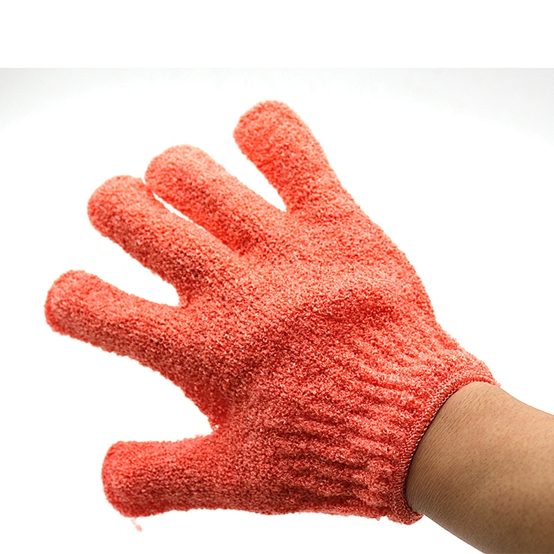 Nylon Body Wash Scrubber, SPA Massage Shower Bath Gloves Exfoliating Gloves