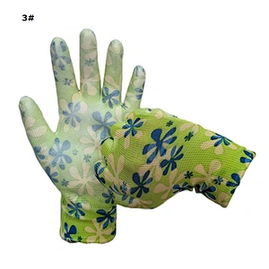 HY 13 Gauge Ultra Thin Smooth Finish Gloves Work Small Yard Garden Tools Oils And Liquids Proof For Watering Landscaping
