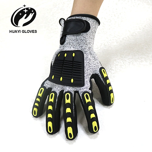 Fashionable In Style Auto Mechanics Gloves Oil Field Anti Cut