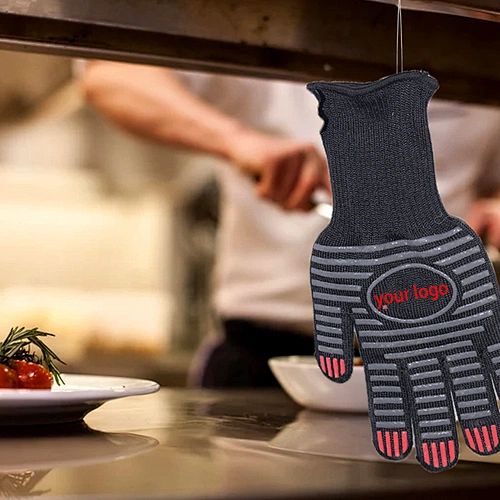 932F( 500C) High Temperature Heat Resistant BBQ Grill kitchen Gloves with EN407 Certified for cooking