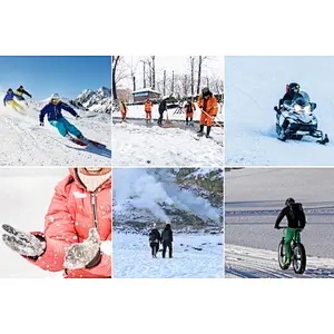 Winter Windproof Waterproof Outdoor Sports Heated Motorcycle Ski Snowboard Gloves
