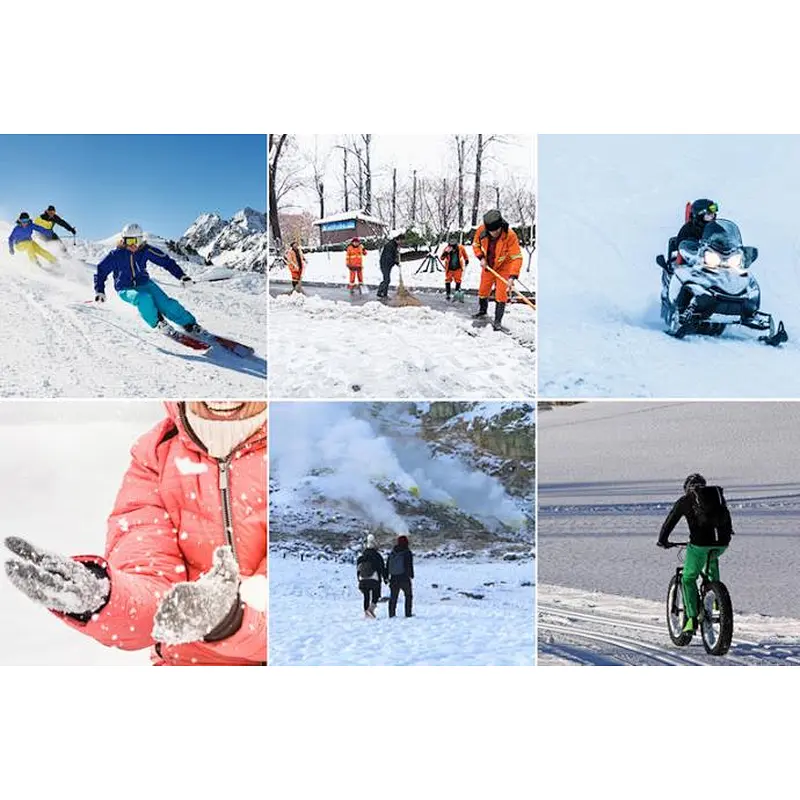 Winter Windproof Waterproof Outdoor Sports Heated Motorcycle Ski Snowboard Gloves