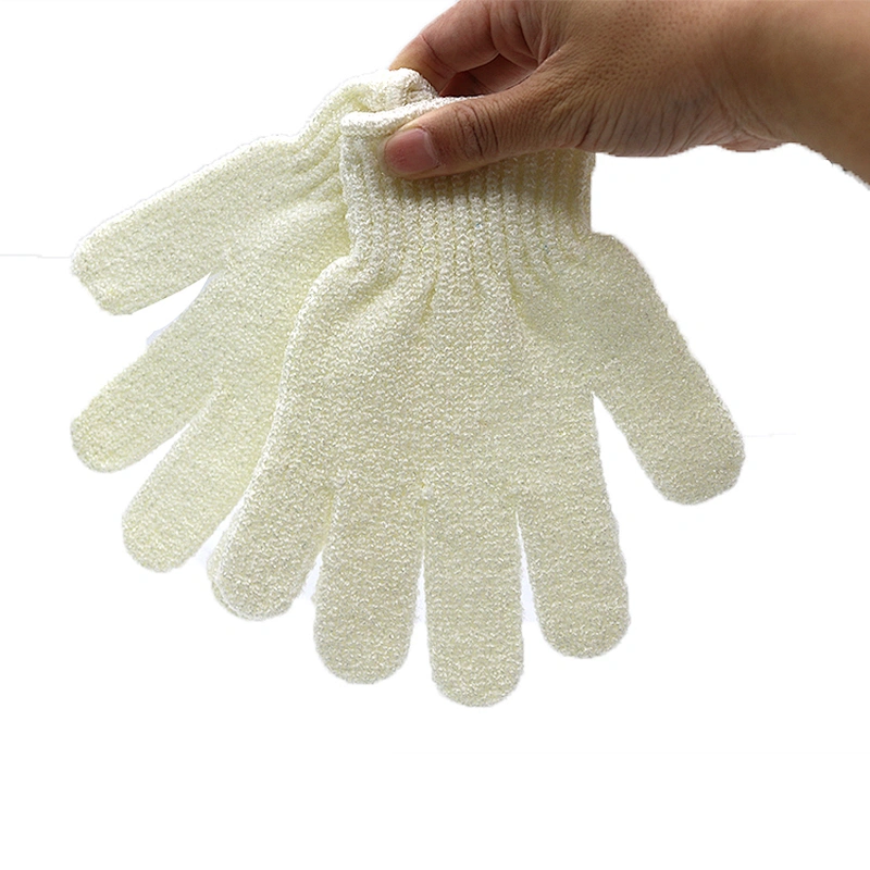 Costom Exfoliating Dual Texture Bath Gloves for Shower, Spa, Massage and Body Scrubs