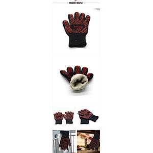 Barbecue Oven Gloves Set Heat Resistant Gloves  Kitchen Oven Gloves
