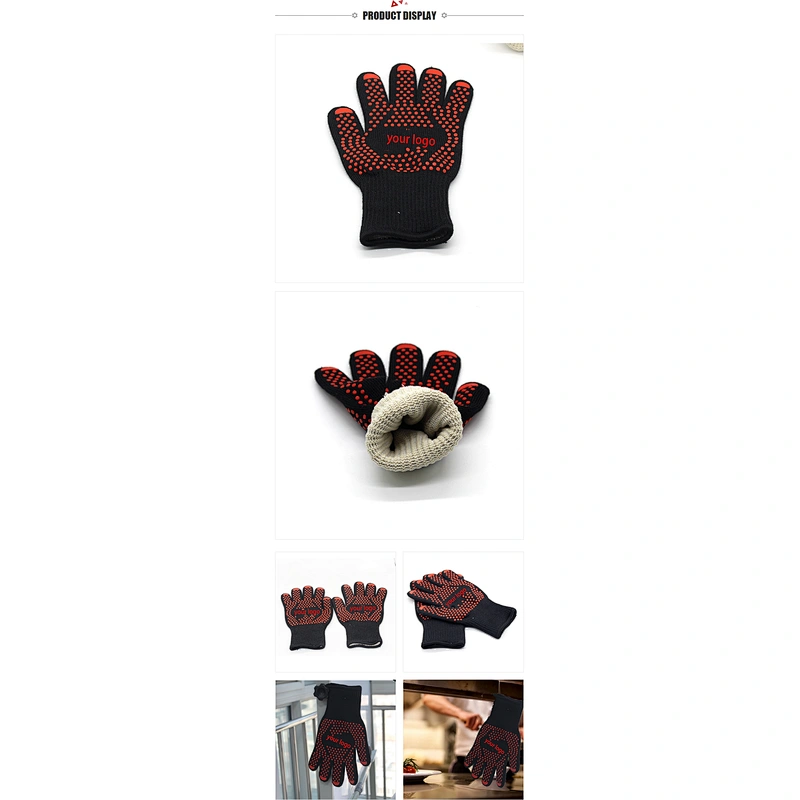 Barbecue Oven Gloves Set Heat Resistant Gloves  Kitchen Oven Gloves
