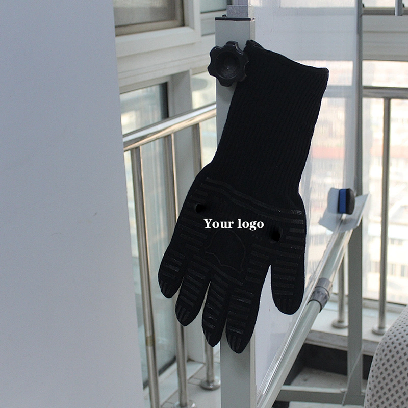 EN407 Certificate Heat Resistant Grill Oven Mitts BBQ Gloves
