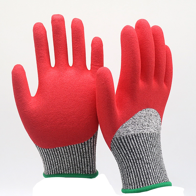 CE Level 5 Anti-cut Gloves Cut Resistant Gloves Nitrile Gloves