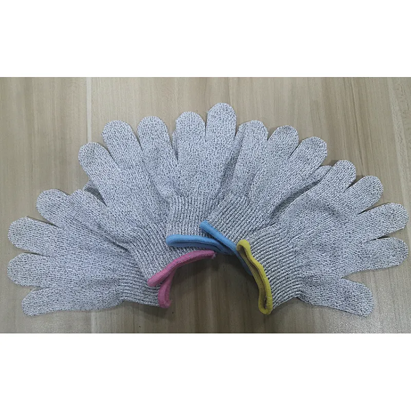 Protective Hppe Safety Working Hand Gray Kids Anti Level 5 Cut Resistant Gloves