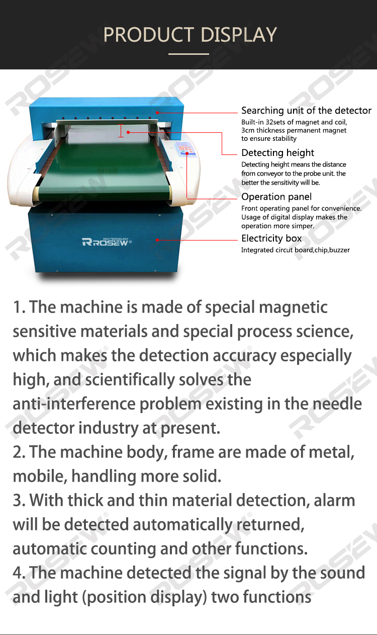 High quality ROSEW GC-688S1 Automatic Needle Detector single detector
