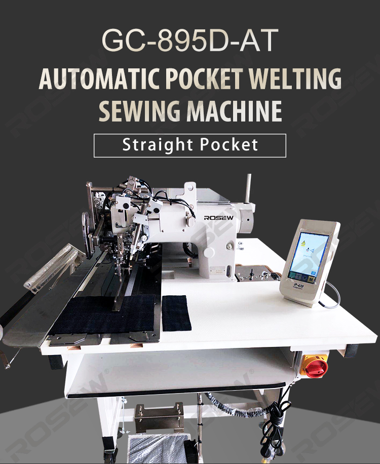 Rosew GC895-D-AT New type automatic pocket welting sewing machine (straight pocket) industrial sewing machine