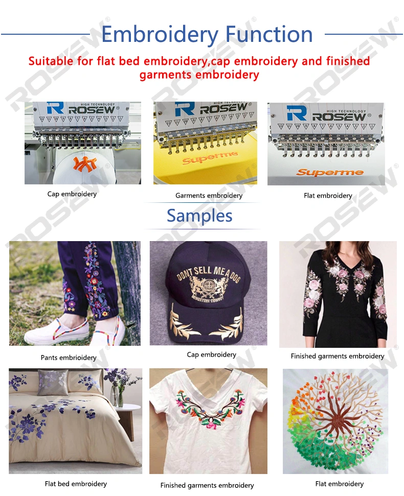 garment embroidery sewing machine, Rosew embroidery machine