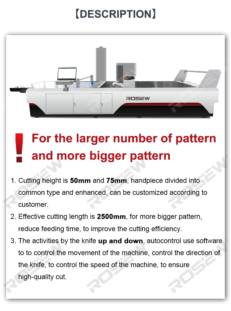 ROSEW GC1950ACC-Automatic fabric cloth length cutting machinery system