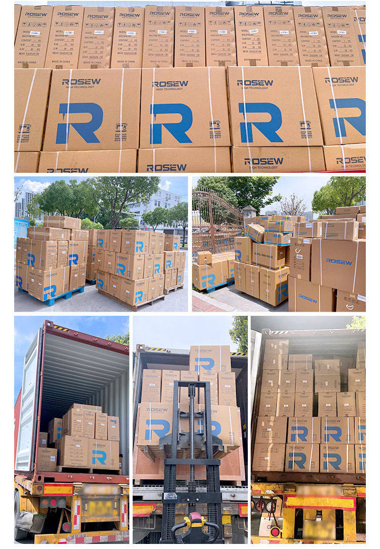 Taizhou Rosew Machinery Co., Ltd. sewing machine packaging and shipping