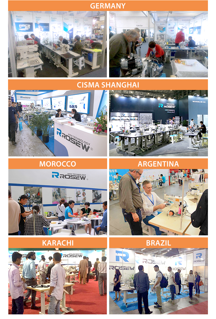 Taizhou Rosew Machinery Co., Ltd. Sewing machine exhibition,Cisma shanghai
