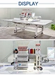 automatic flat embroidery machine with extended style, Single head 12 needles ,embroidery machine,
