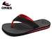 Unique pattern electric carving on insole cool man EVA sandal slippers