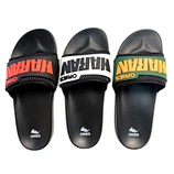 PVC Custom Upper With Fabric Design Men Style Slide Slipper