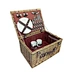 2 Persons Willow Picnic Hamper With Cups And Plates