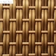 Rayas de ratán de plástico brillante dorado para muebles