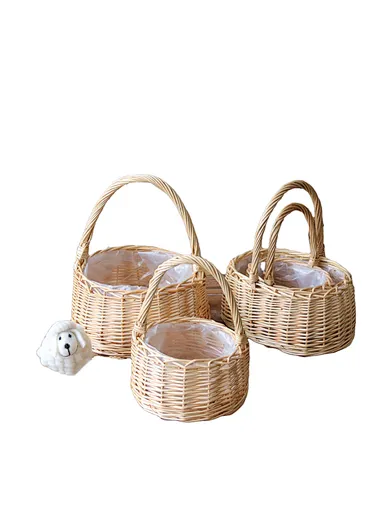 Small Woven Baskets, Wicker Flower Basket