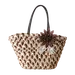 Straw Tote, Woven Beach Bag