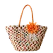 Straw Tote, Woven Beach Bag
