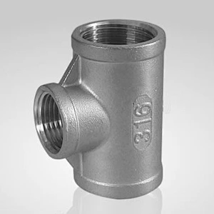150lbs stainless steel female thread  reducing Tee