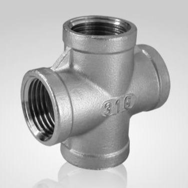 150lbs stainless steel female thread cross fittings