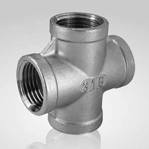 150lbs stainless steel female thread cross fittings