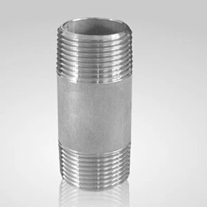 304 316 stainless steel pipe fittings barrel nipple
