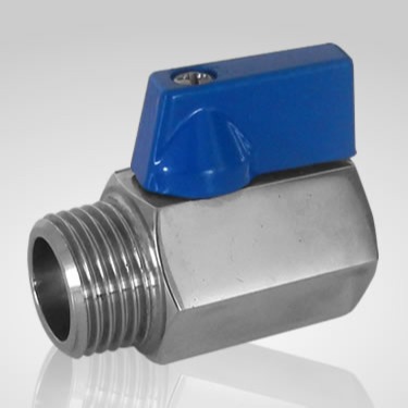 1000psi stainless steel mini ball valve male x female